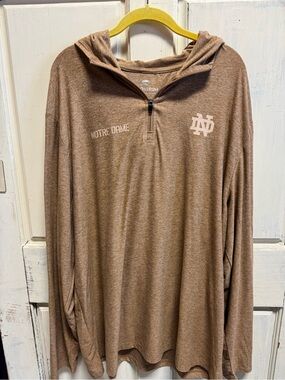 Men’s Notre Dame Hooded Quarter-Zip Pullover